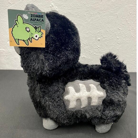 New Original Tasty Peach Studios Black Zombie Alpaca Plush 5/2014 Batch 01 of 01 - Picture 5 of 9